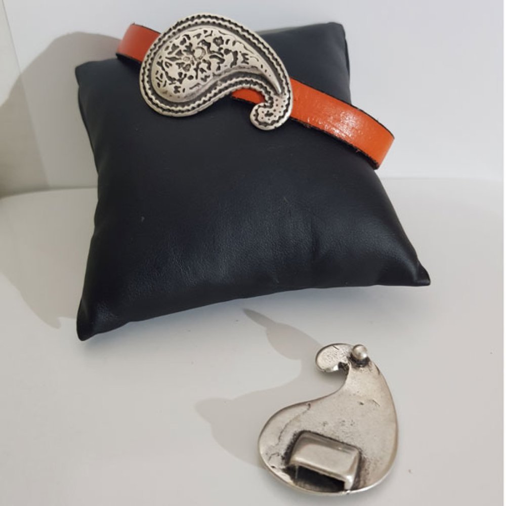 10 mm Zamak belte spenne i skinn