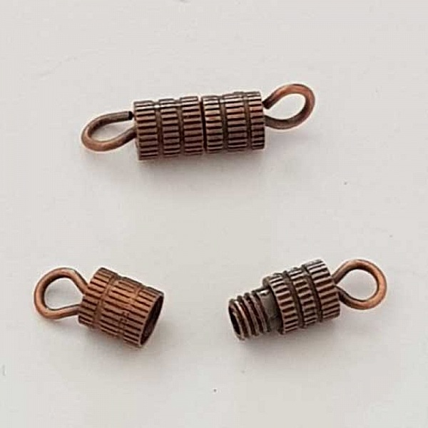 Fermoir &agrave; vis 15 mm Bronze 02 1 pi&egrave;ce