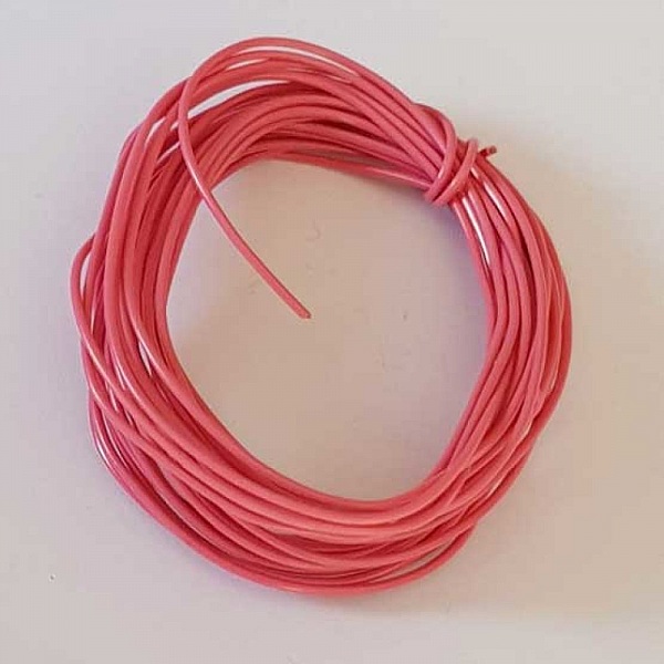 Fil M&eacute;tal Plastifi&eacute; 0.8 mm Mauve 02 x 3 m&egrave;tres