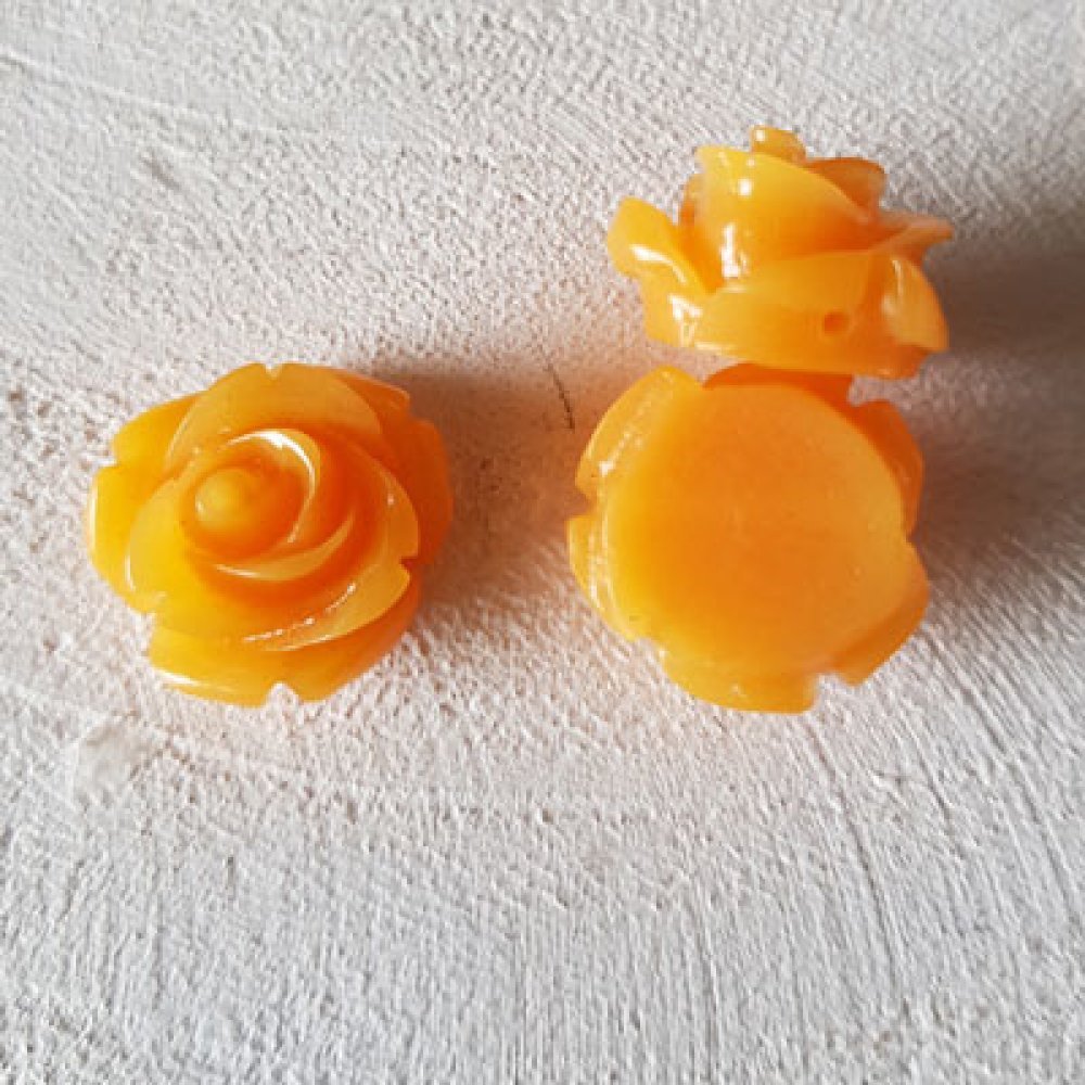 Syntetisk blomst 17 mm N°01-13 Oransje