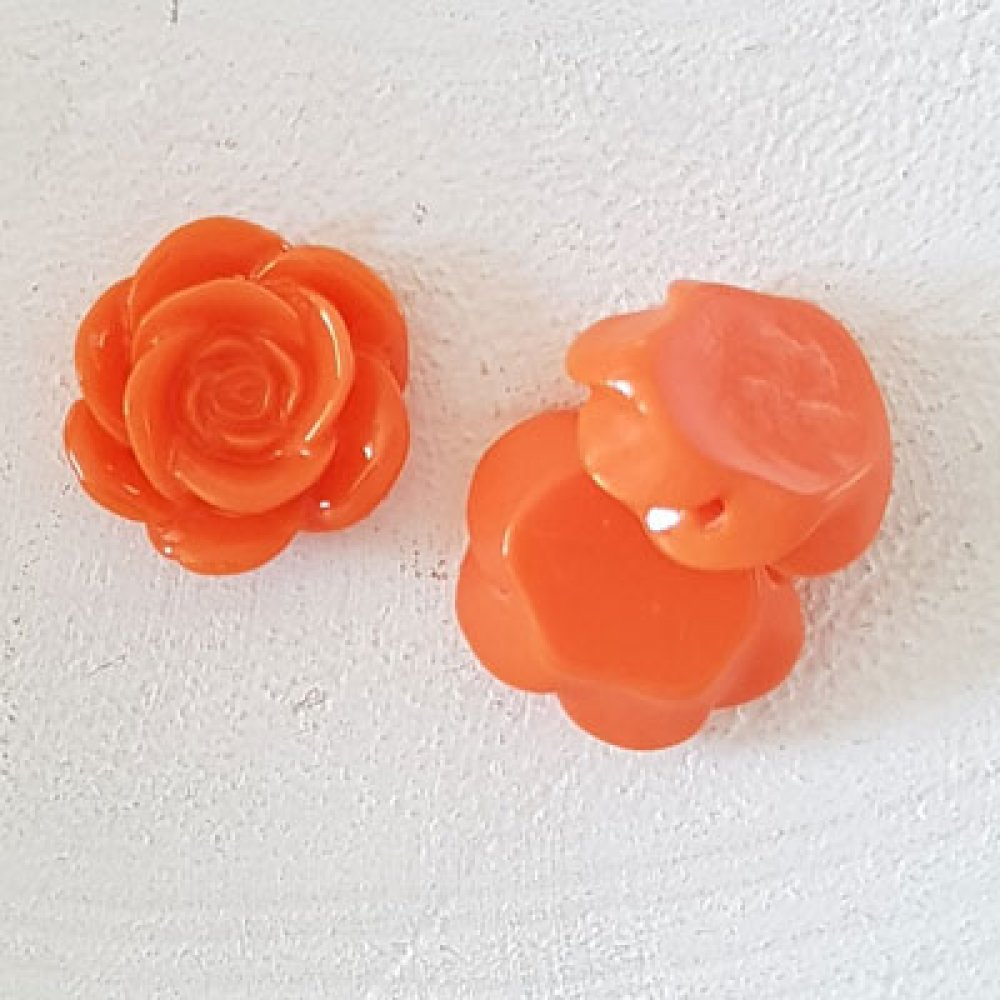 Syntetisk blomst 17 mm N°04-13 Oransje