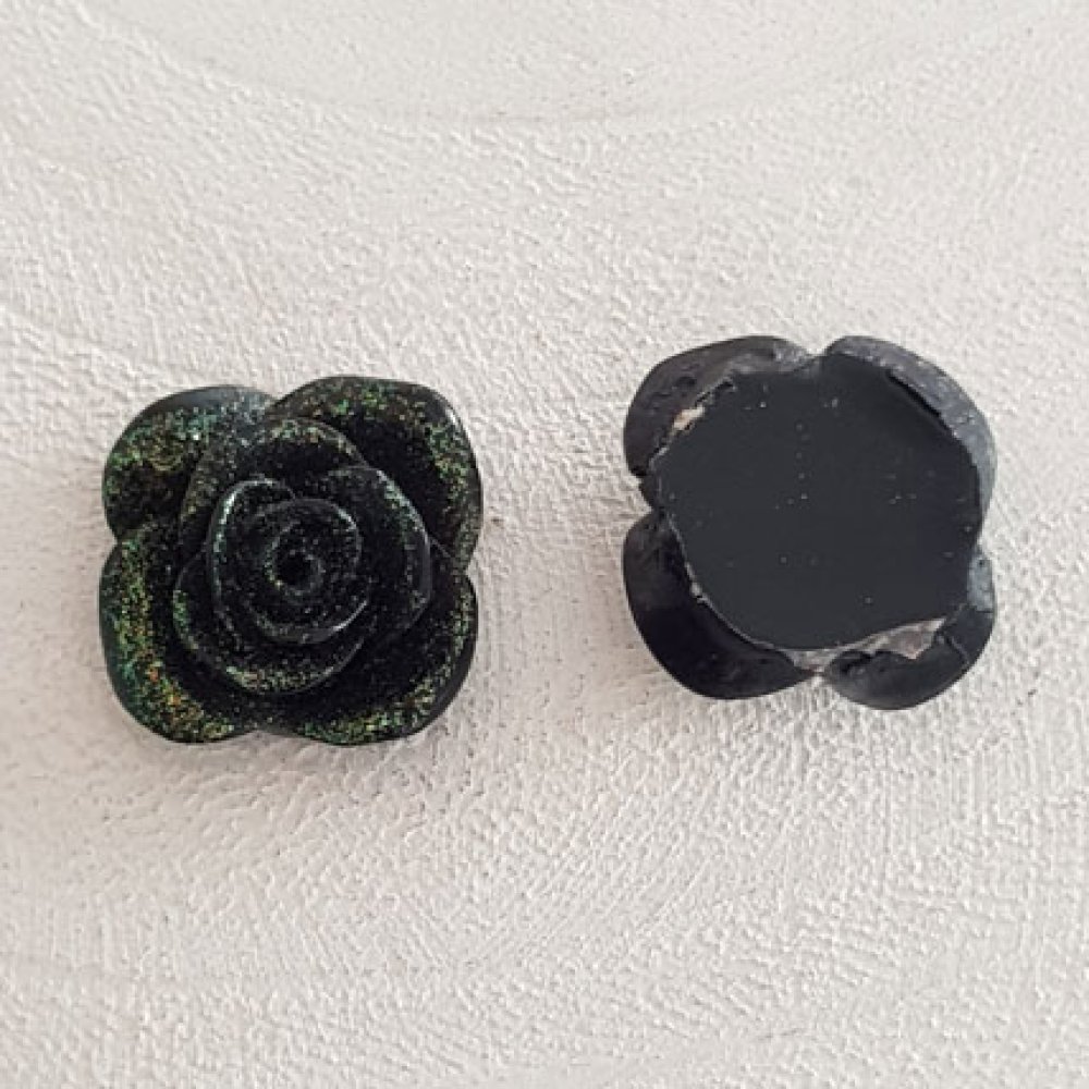 Syntetisk blomst 20 mm N°05-03 Svart