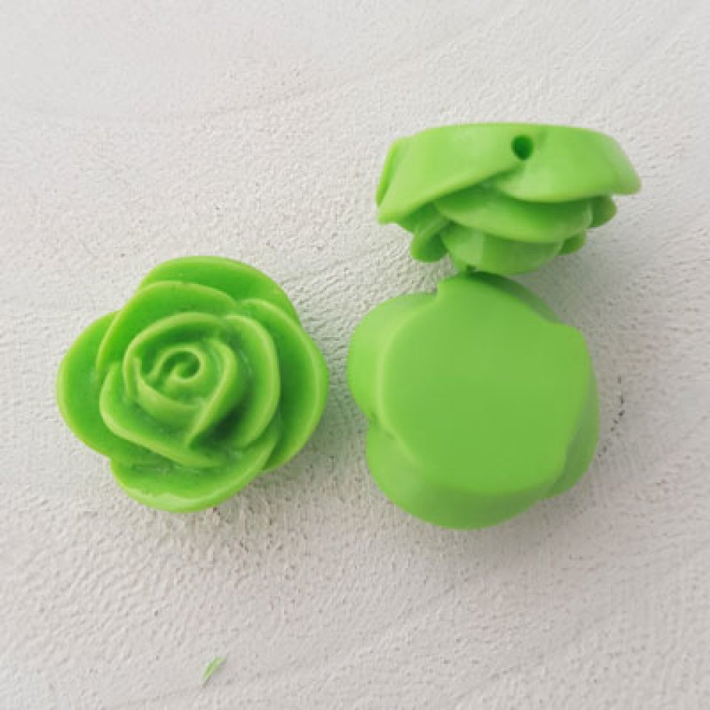 Syntetisk blomst 20 mm N°01-24 Lysegrønn