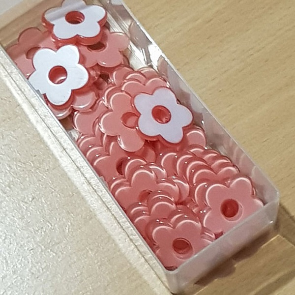 Syntetisk blomst 27 mm rosa