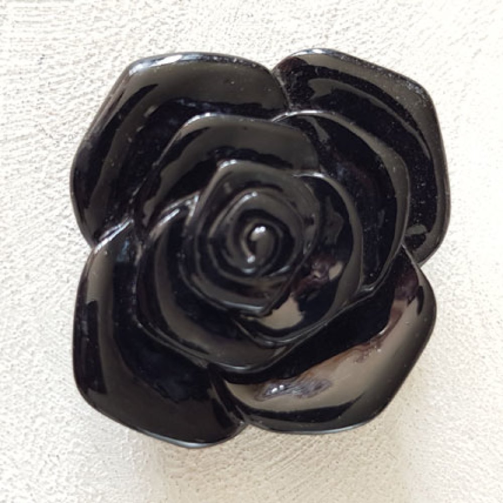 Syntetisk blomst 37 mm N°06-05 Svart