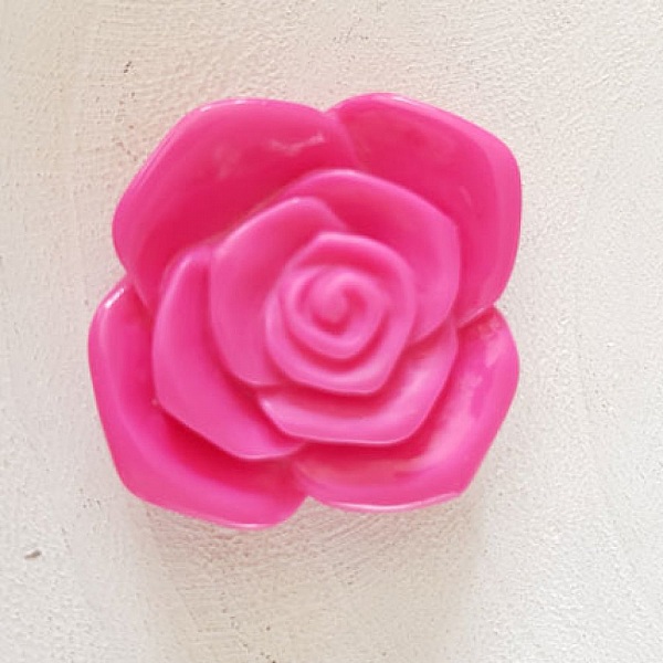 Syntetisk blomst 37 mm N&deg;06-07 Fluorescerende rosa