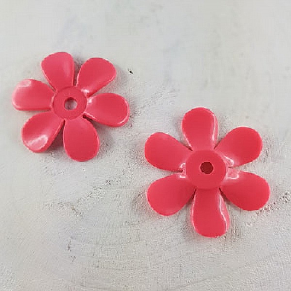 Syntetisk blomst nr. 01 M&oslash;rk rosa