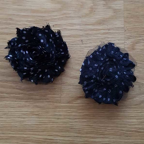 Flosset stoffblomst nr. 40