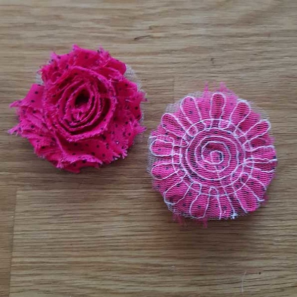 Flosset stoffblomst nr. 41