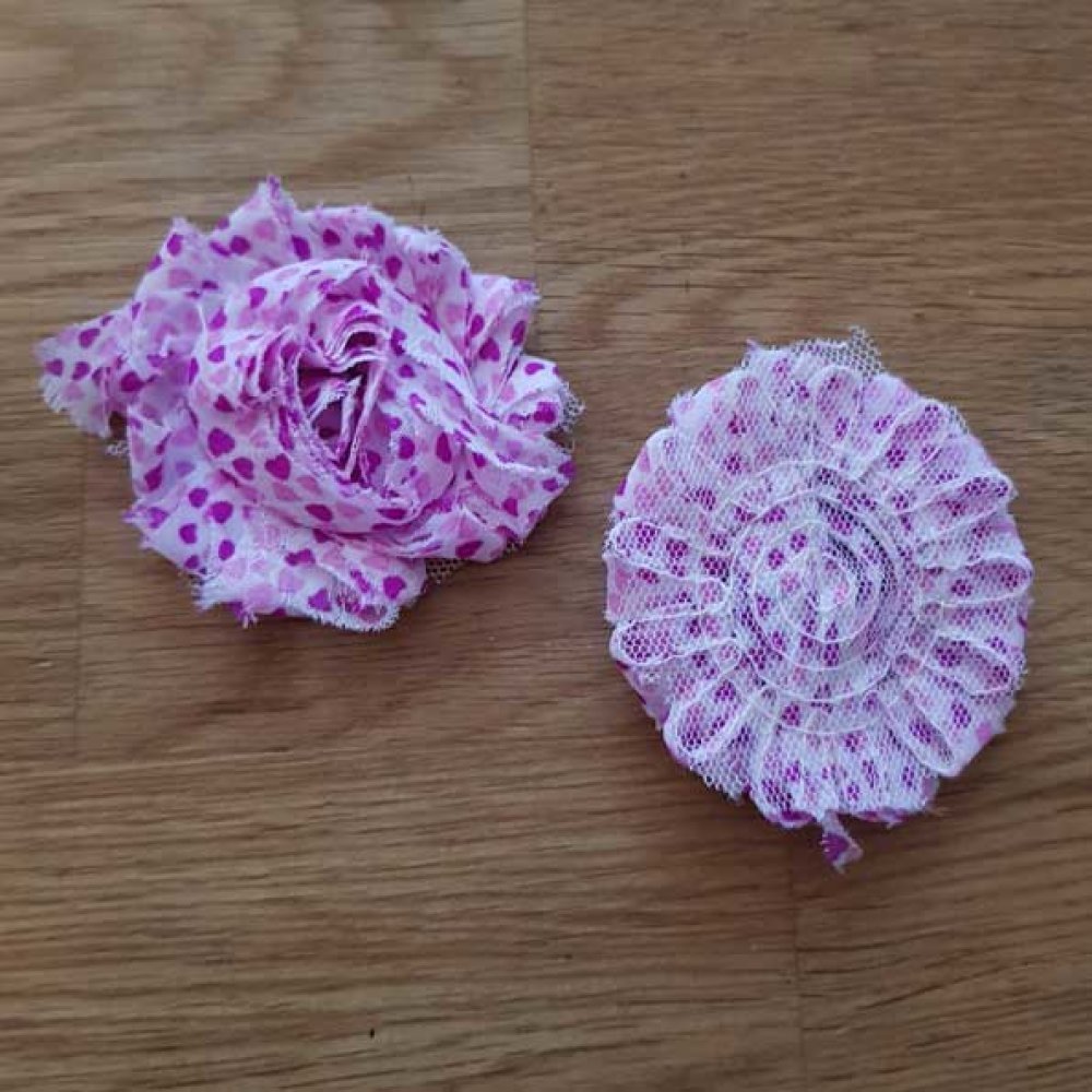 Flosset stoffblomst nr. 47
