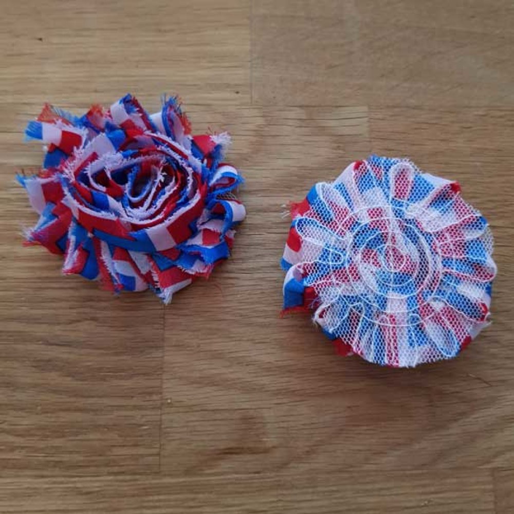Flosset stoffblomst nr. 48