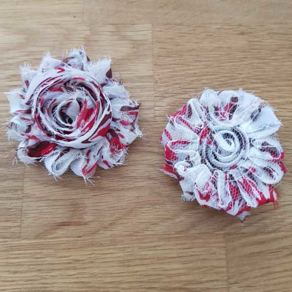 Flosset stoffblomst nr. 51