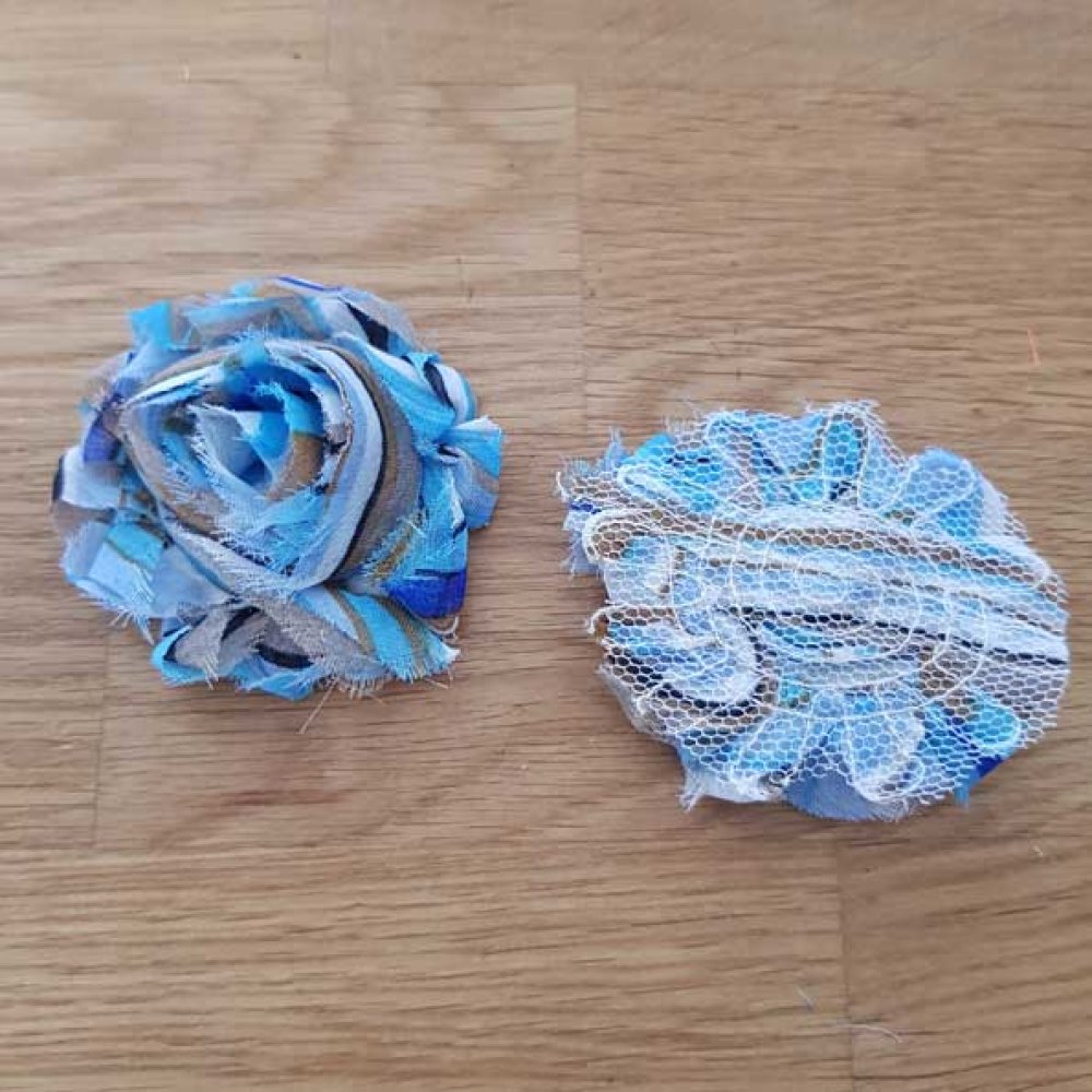 Flosset stoffblomst nr. 55