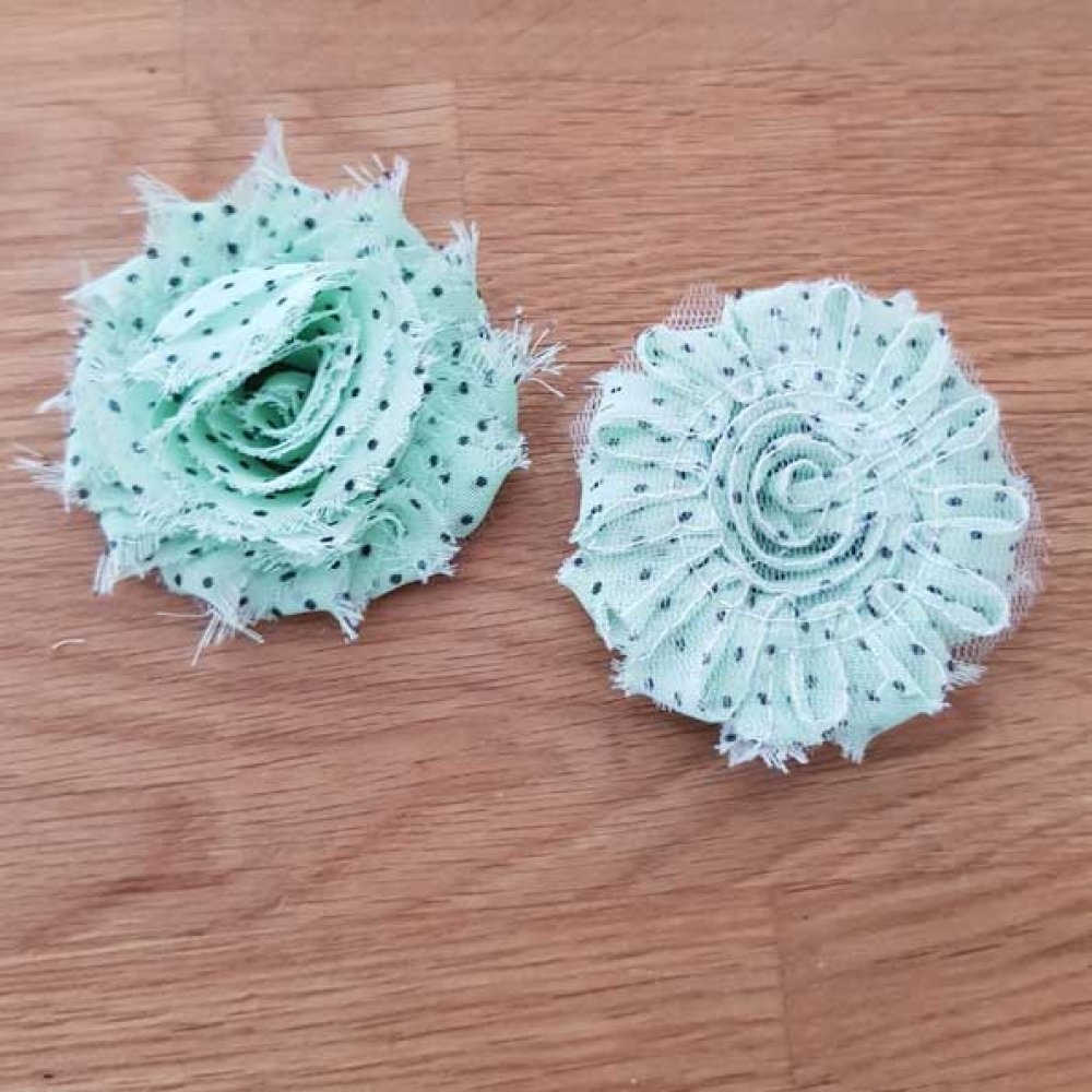 Flosset stoffblomst nr. 63