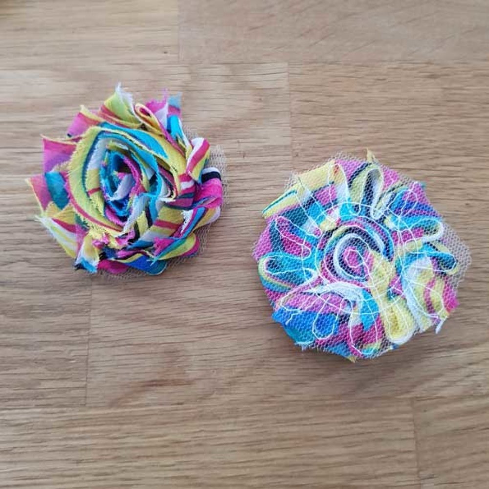 Flosset stoffblomst nr. 67