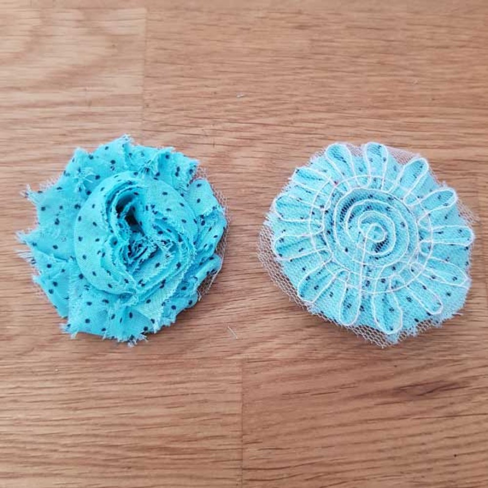 Flosset stoff blomst fancy nr. 75-2