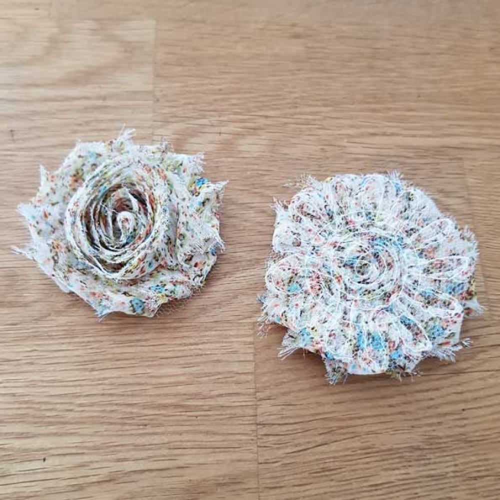 Flosset stoffblomst nr. 89