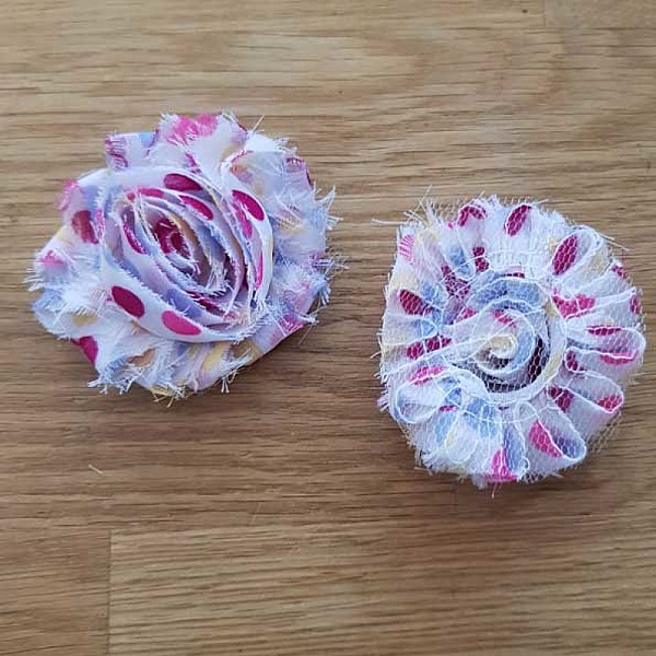 Flosset stoffblomst nr. 03