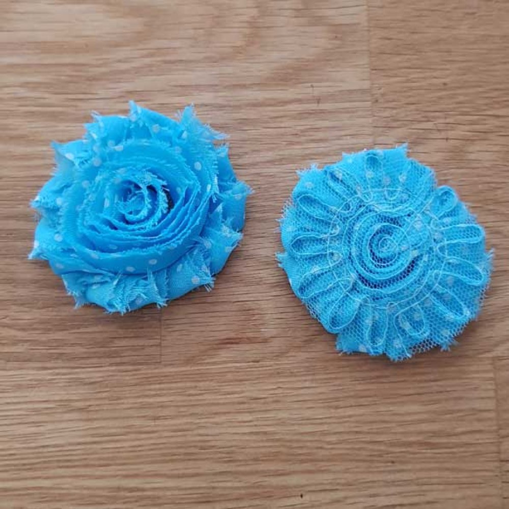 Flosset stoffblomst nr. 22