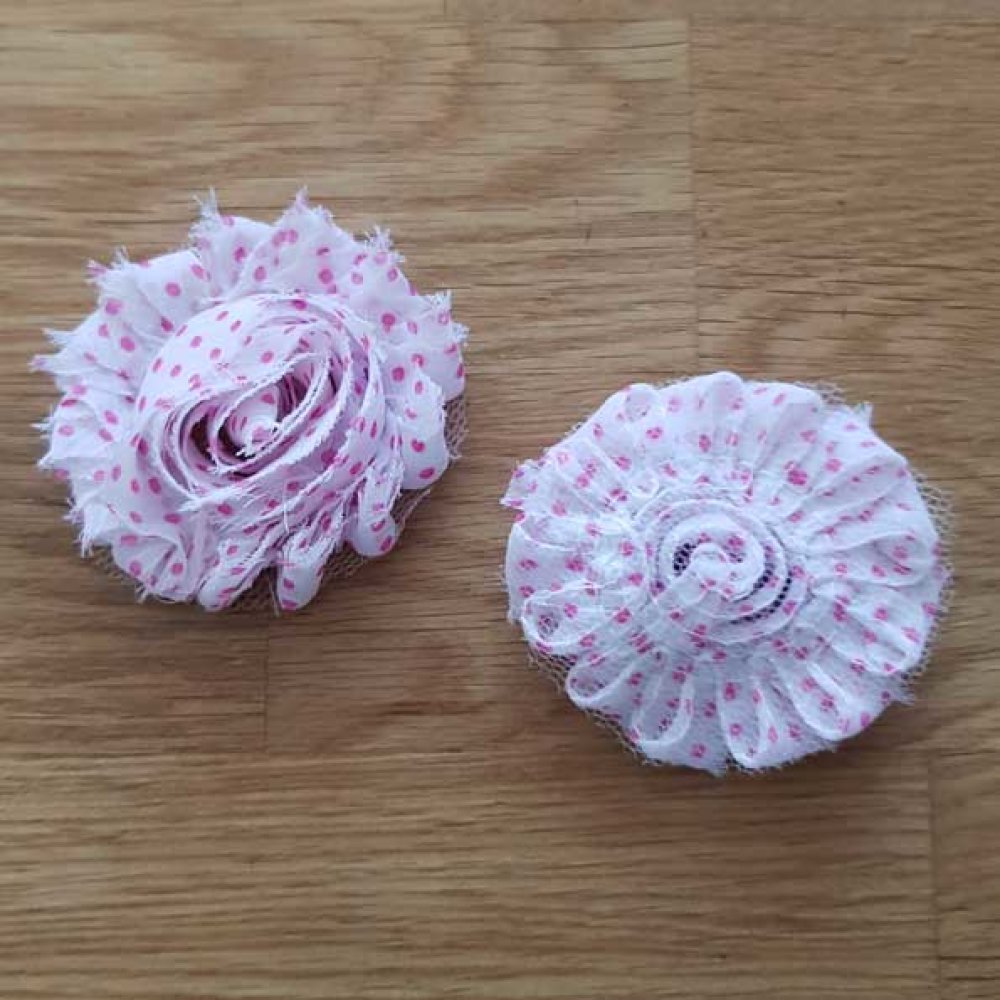 Flosset stoffblomst nr. 23