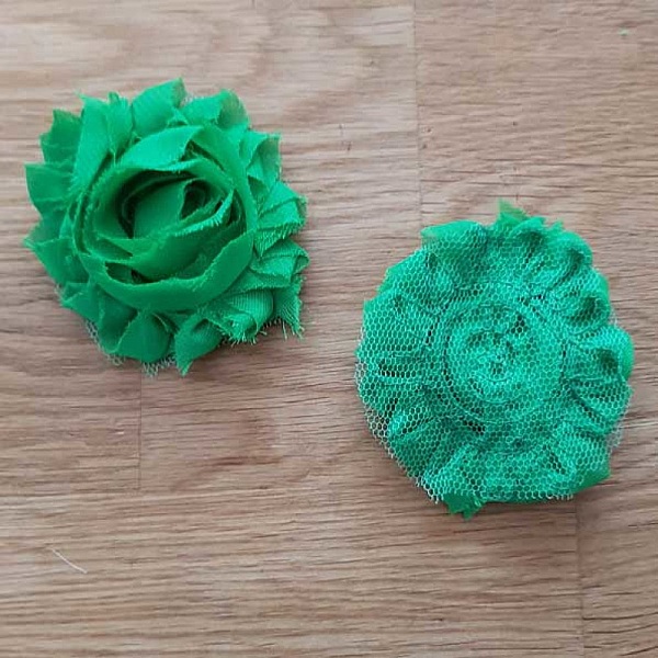 Flosset stoffblomst nr. 24