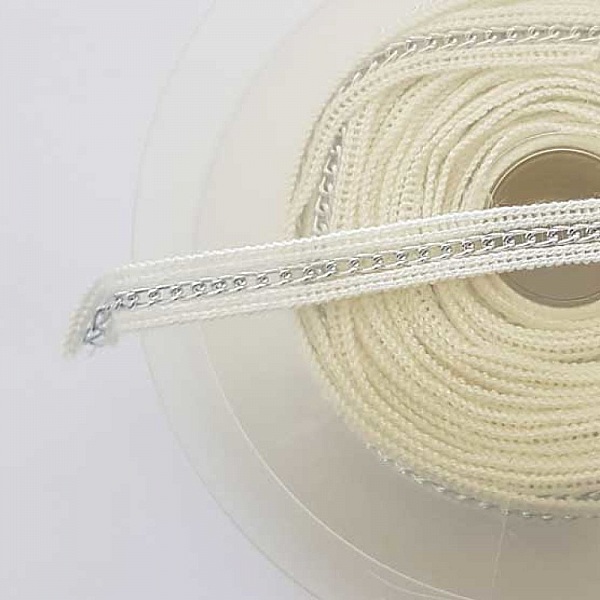 Galon 11 mm Avec Chaine Argent&eacute; Au Centre