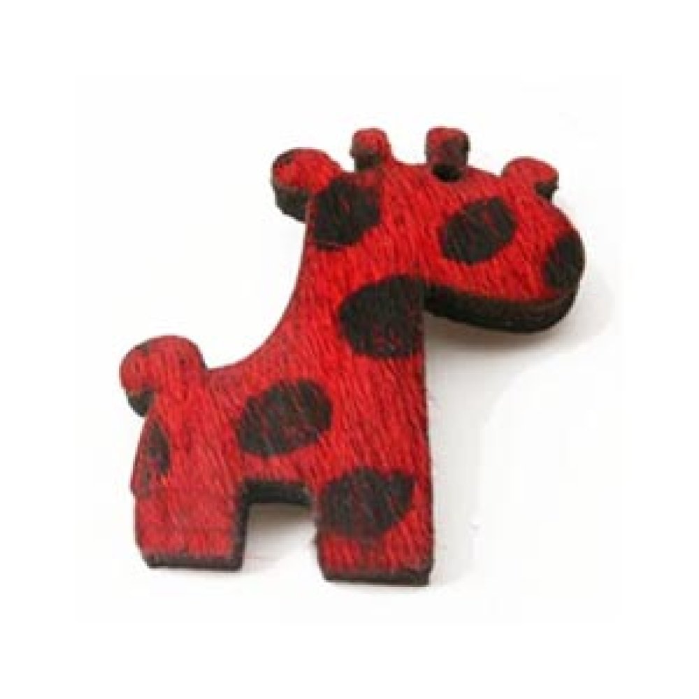 Giraffpels Rød 26x34mm x 1