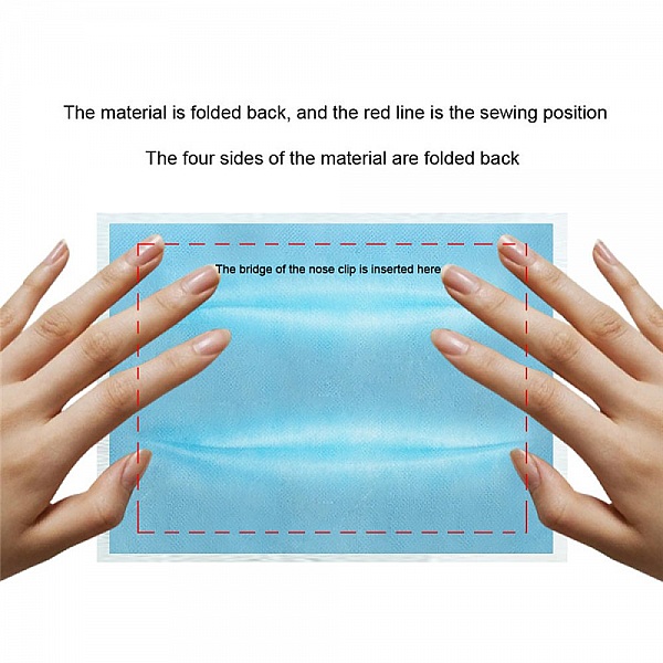 Maskefremstillingssett med filter nesebrob&aring;nd og &oslash;reb&oslash;yle