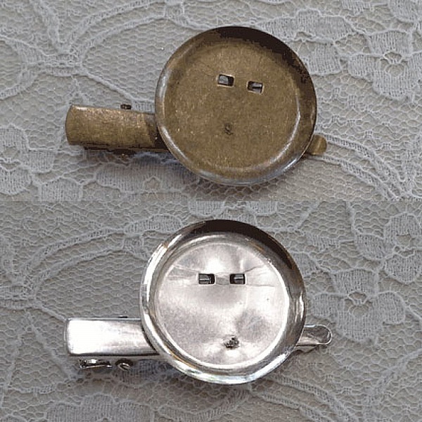 Sett med 5 brettpinneholdere - Bronsefarge 48 mm x 8 mm.