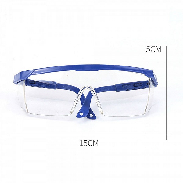 Vernebriller av plast Bl&aring; 56