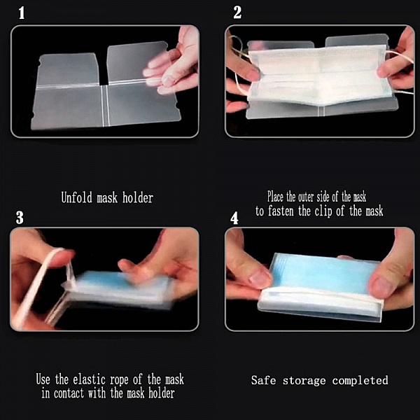 Oppbevaringsklemme i plast, m&oslash;rkebl&aring;