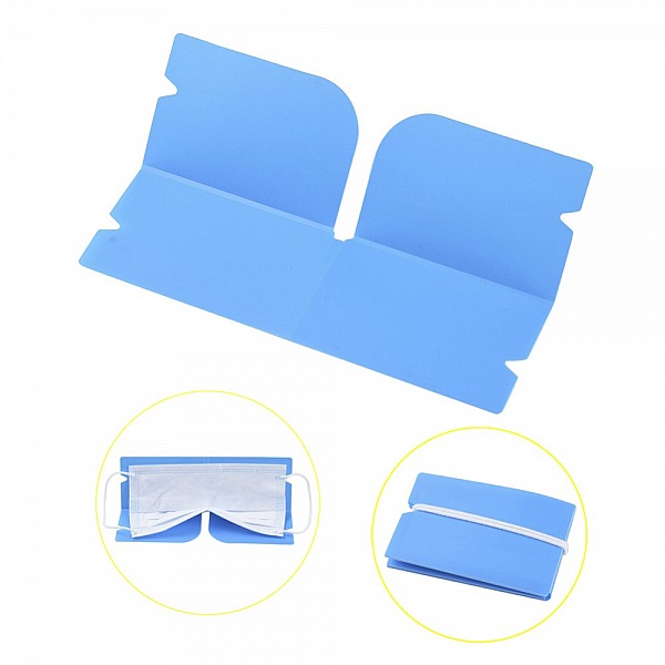 Oppbevaringsklemme i plast, m&oslash;rkebl&aring;