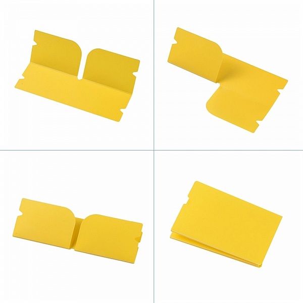 Oppbevaringsklips i plast, gul