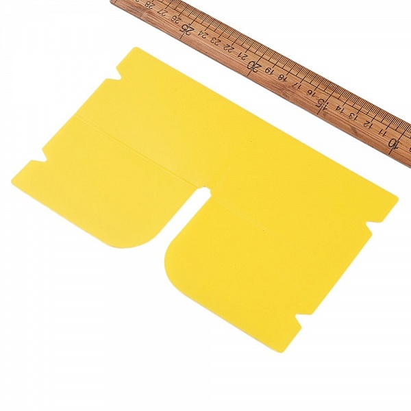 Oppbevaringsklips i plast, gul