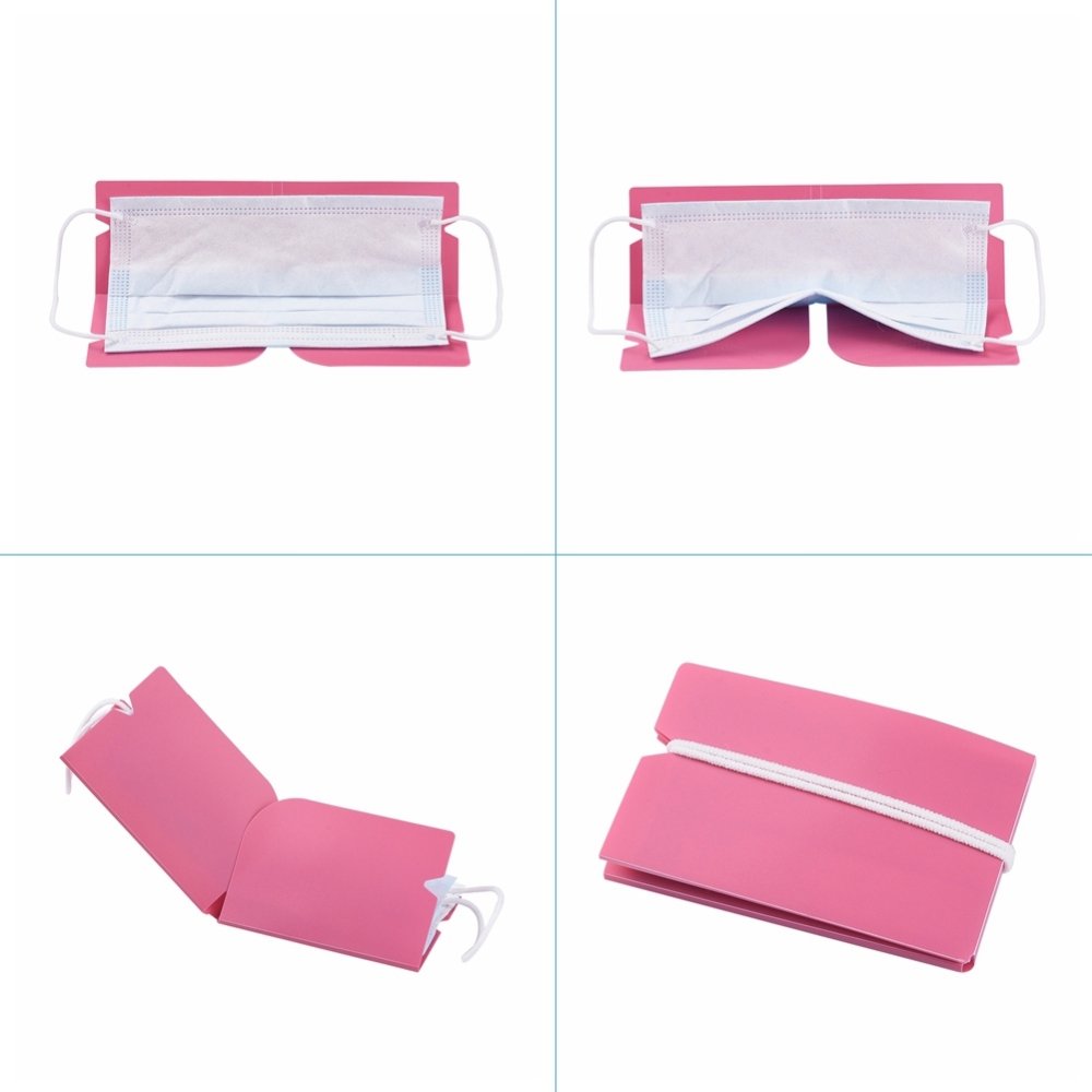 Oppbevaringsklips i plast, rosa
