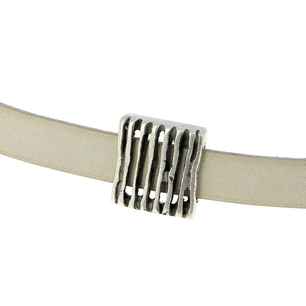 10 mm Zamak gjennomgående nr. 33 Sølv