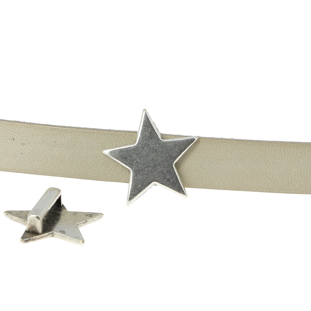 10 mm Zamak gjennomløp nr. 49 Sølv