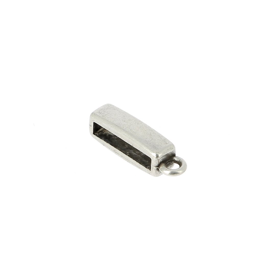 10 mm Zamak gjennomløp N°20 Sølv