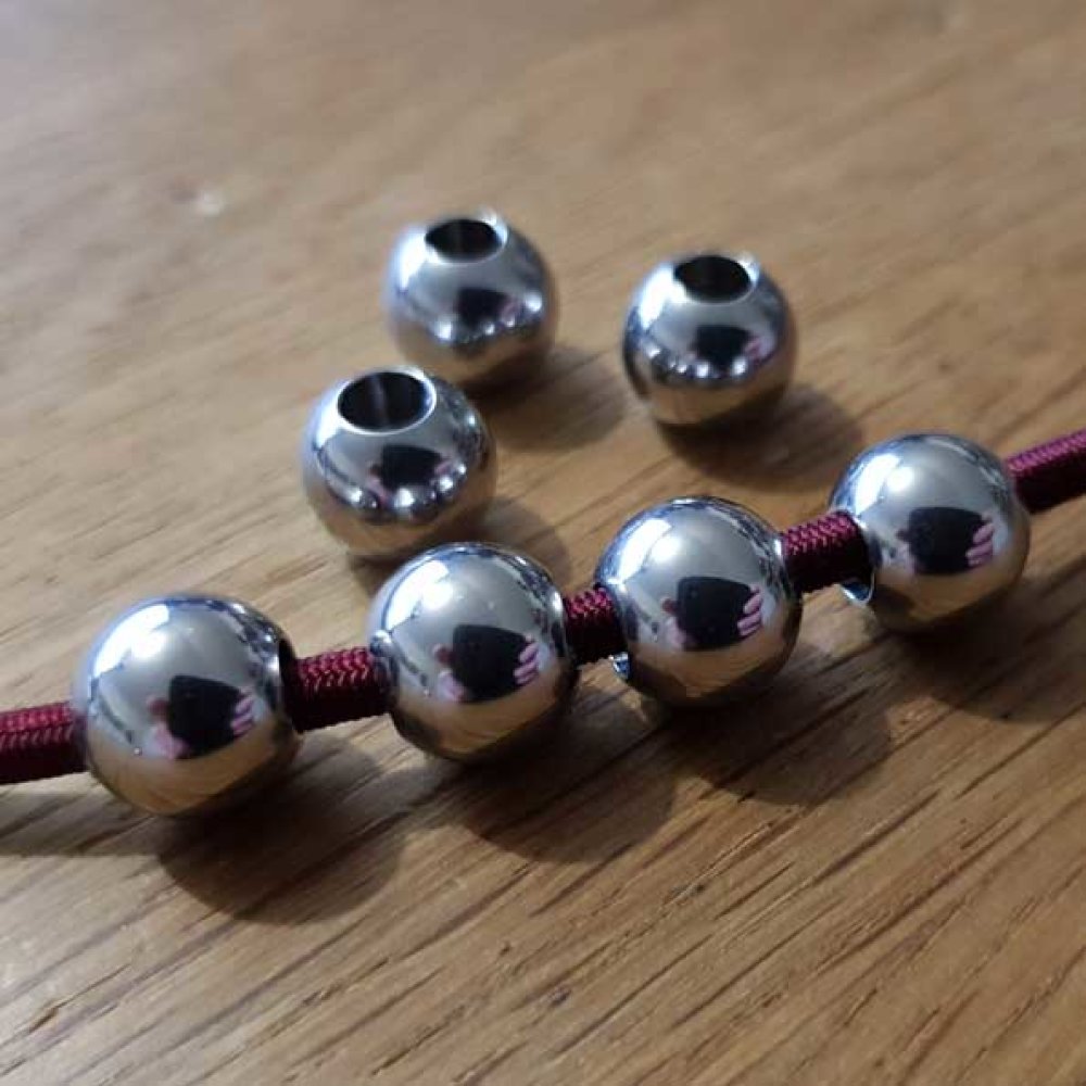 Perle 10 mm Rustfritt stål N°01