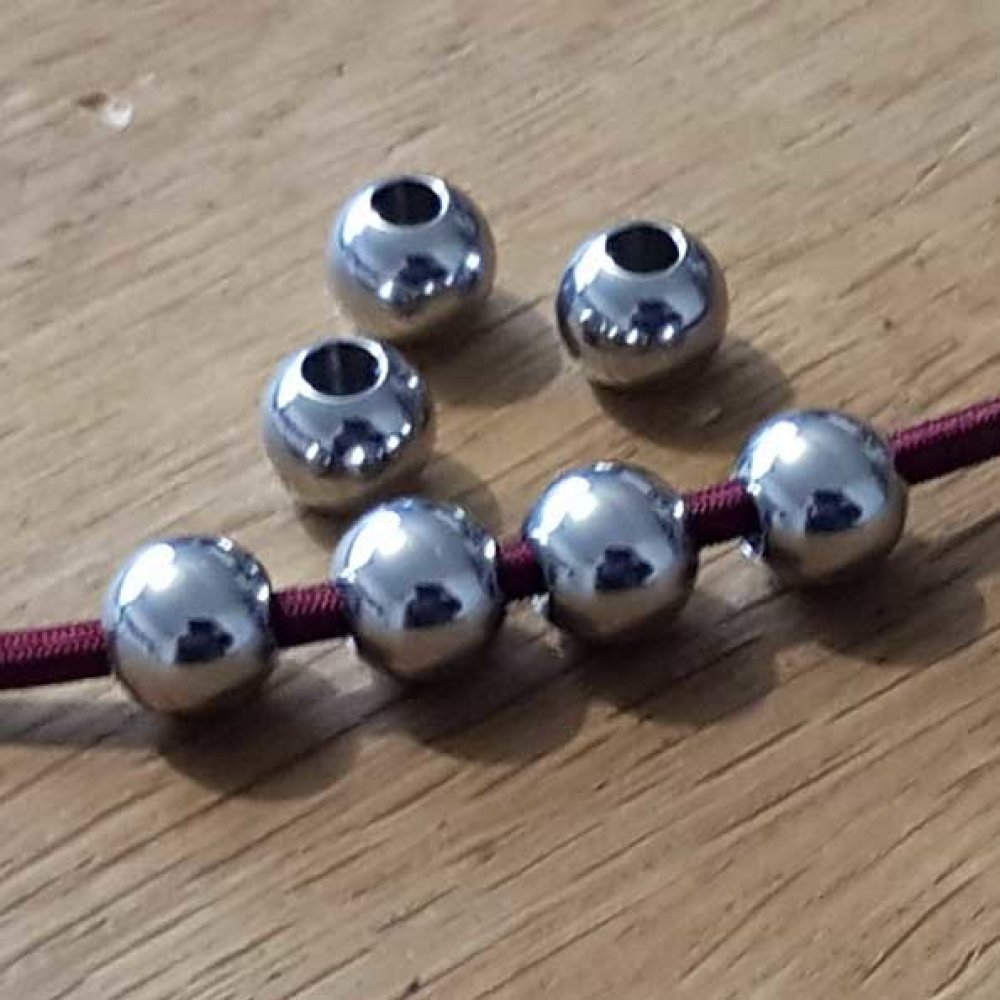 Perle 10 mm Rustfritt stål N°01