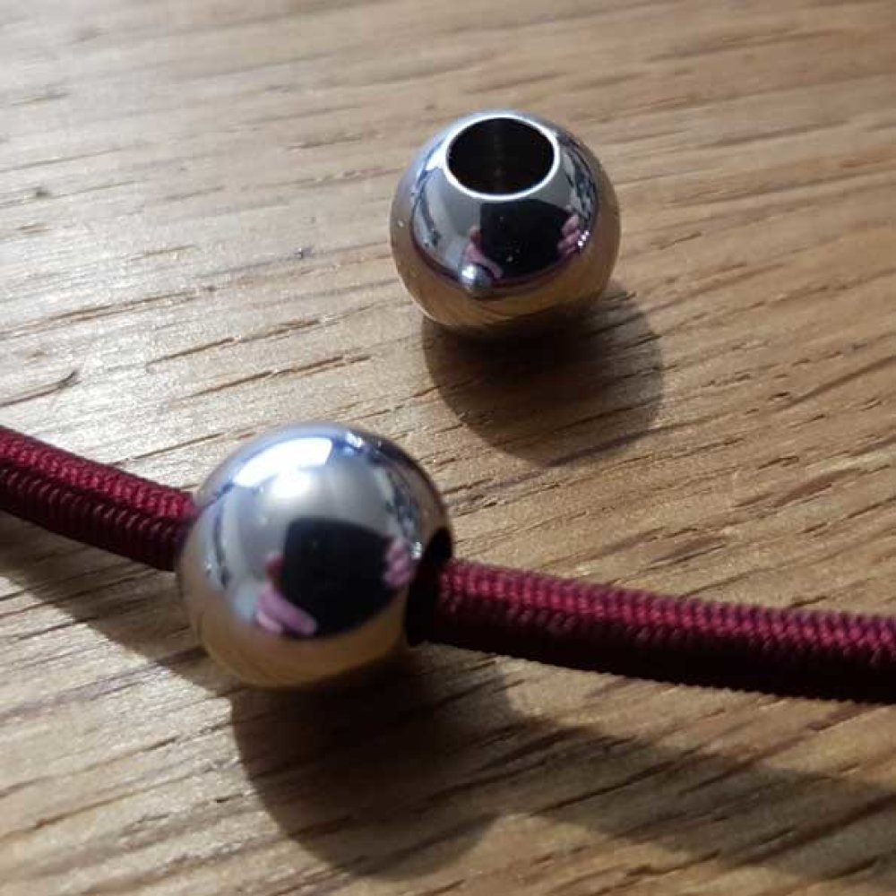 Perle 10 mm Rustfritt stål N°01