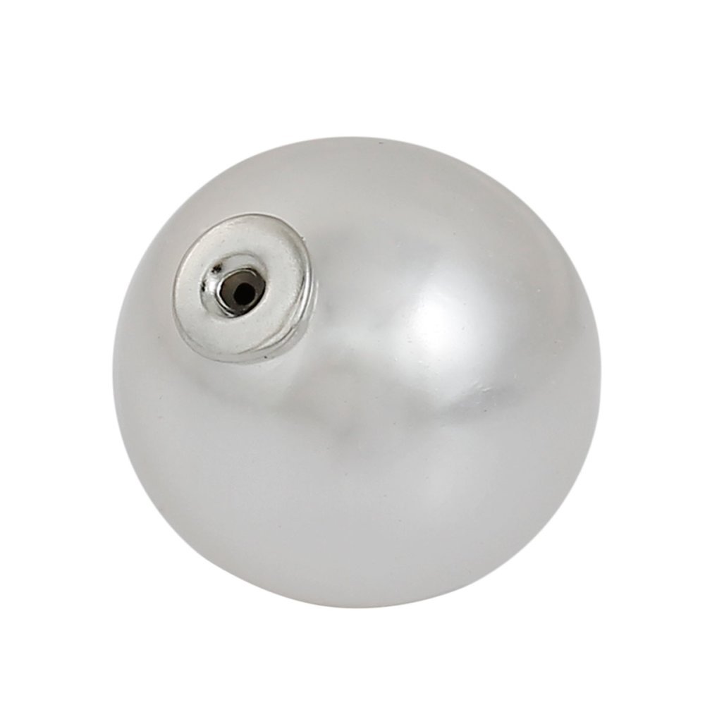 Perle 1 trykkhull 10 mm Hvit
