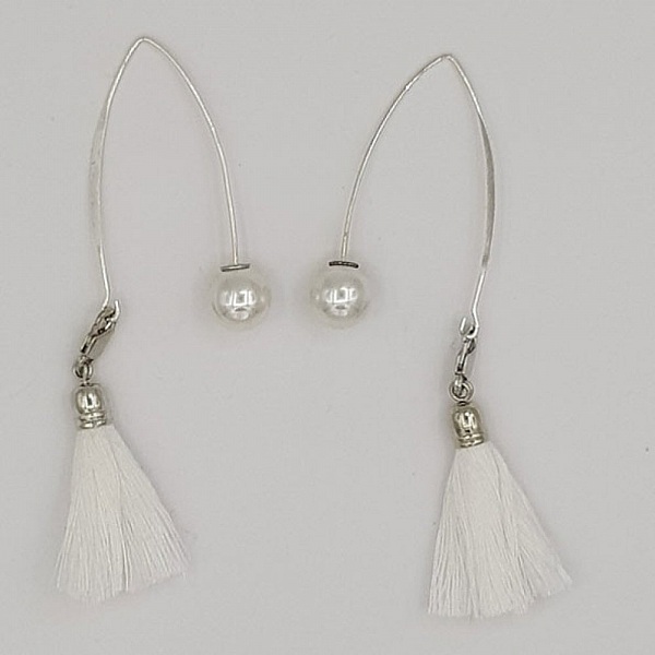 Perle 1 trykkhull 12 mm Hvit