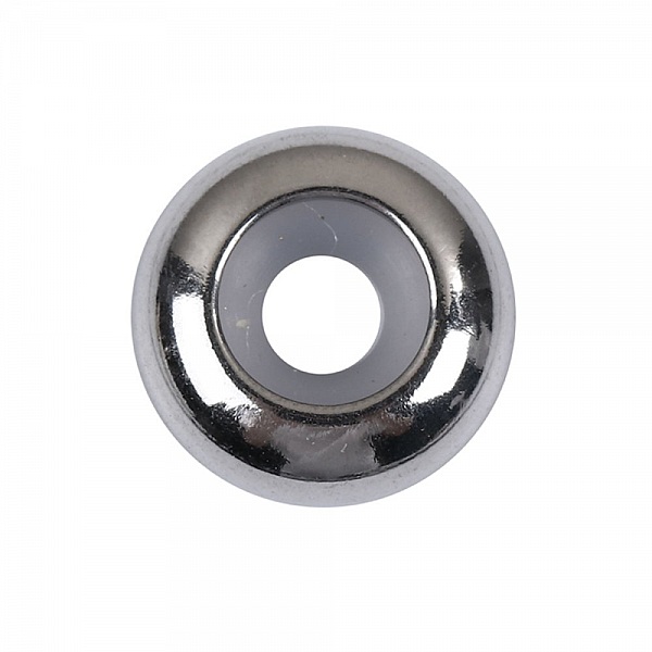 8 mm perle i rustfritt st&aring;l (med justerbar silikonkjerne).