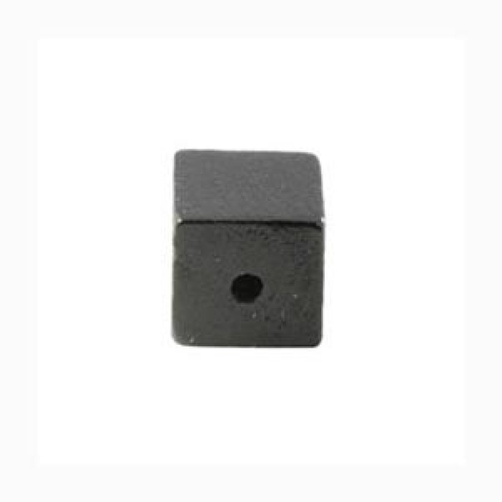 Wooden Bead Cube / Square 10 mm Svart