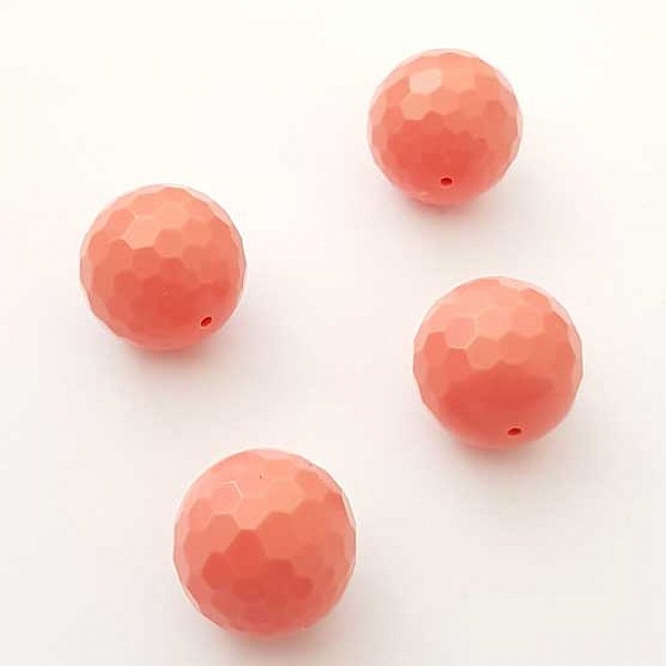 Perle C&eacute;ramique Ronde 16 mm Rose 01 x 1 Pi&egrave;ce