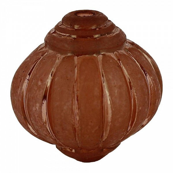 Perle Lucite Lampion Shape Striated Chocolate