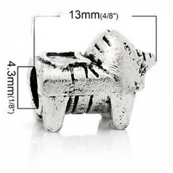 Perle nr. 1008 Animal Silver