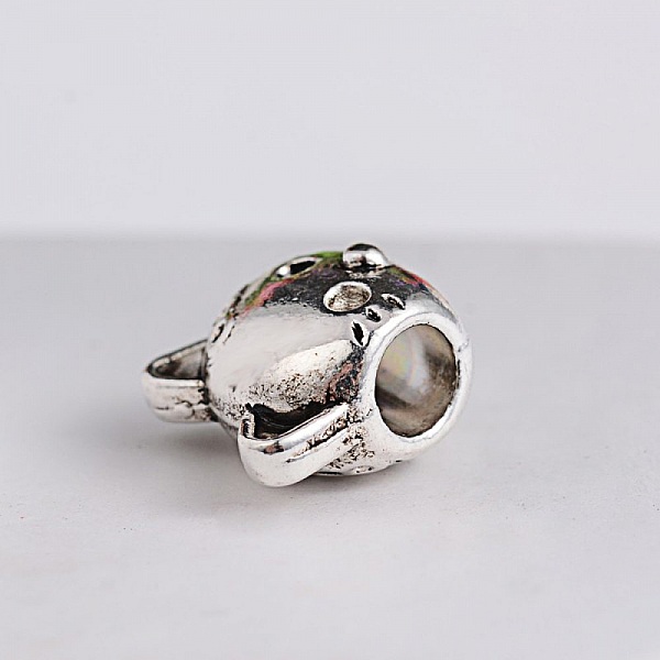 Perle N&deg;1016 Animal Chat Argent