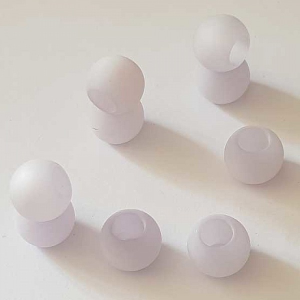 Perle Polaris Mat Ronde 14 mm Mauve 001 x 1 Pi&egrave;ce